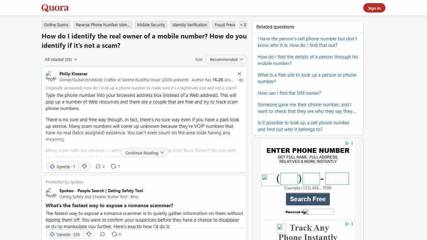 How to identify the real owner of a mobile number? How do you identify if it’s not a scam - Quora